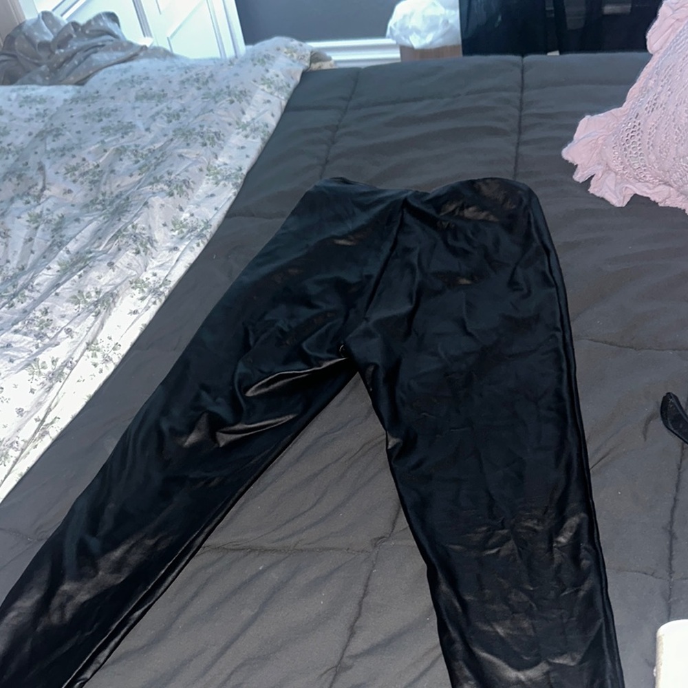leather Black Pants